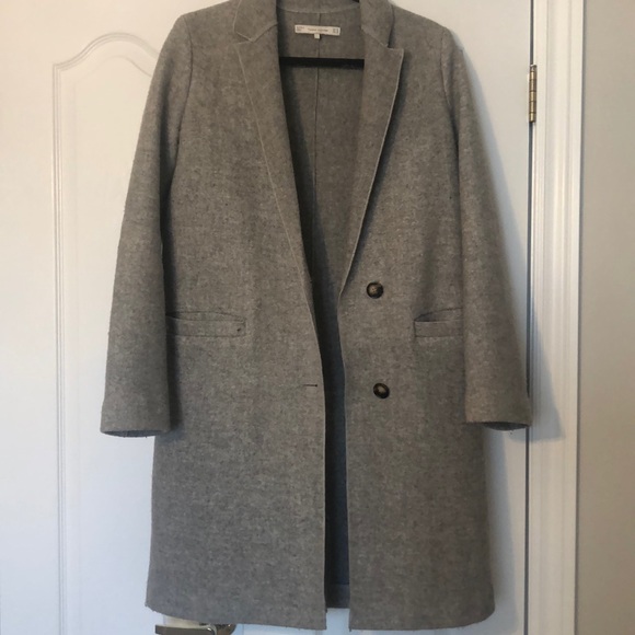 Zara Jackets & Blazers - ZARA Gray Wool Oversized Coat w/ Buttons🤍